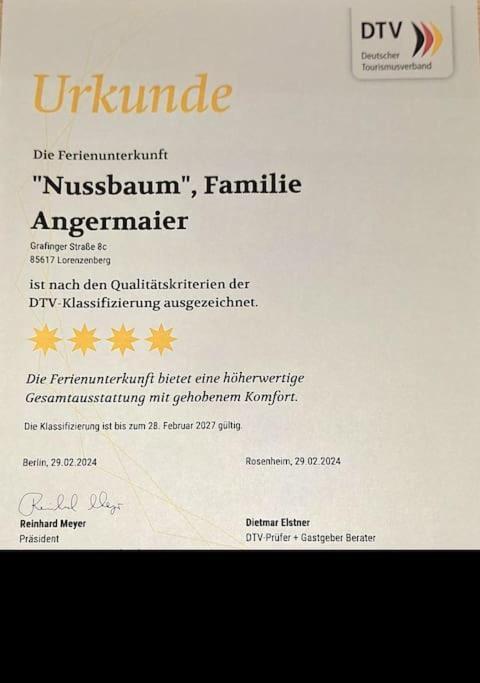 Ferienwohnung Nussbaum Bayerisches Voralpenland Lorenzenberg Eksteriør billede